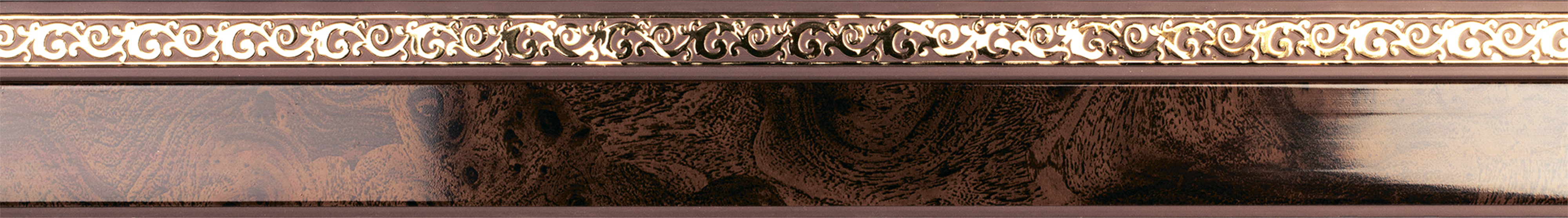 Legrand Флора: двухрядный потолочный карниз с орнаментом в цвете корень ореха 84872033 STLM-0056797 - Вид №1