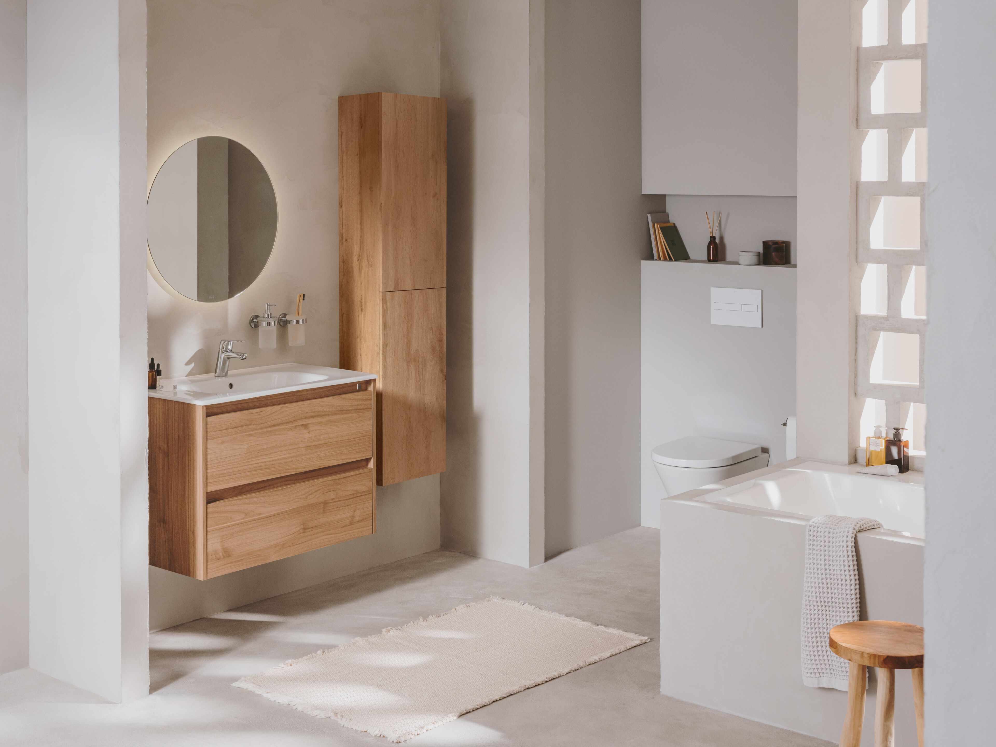 Деревянный подвесной умывальник с ящиками Roca Tenet ARCH-00042769 - Вид №1