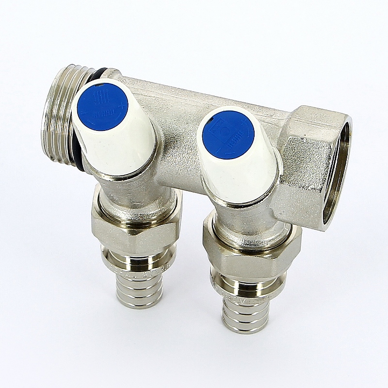 Коллектор G1 Rehau 2 отвода G 3/4 + переходник евроконус 20-G 3/4 (2 шт.) 169203 - Вид №4