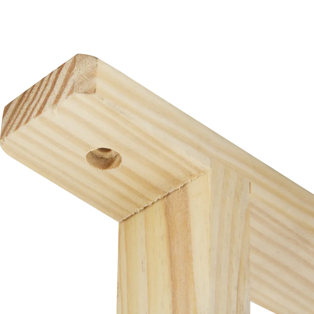 Кронштейн деревянный №15 25х30 см нагрузка до 30 кг, сосна LARVIJ STLM-2061831 - Вид №2