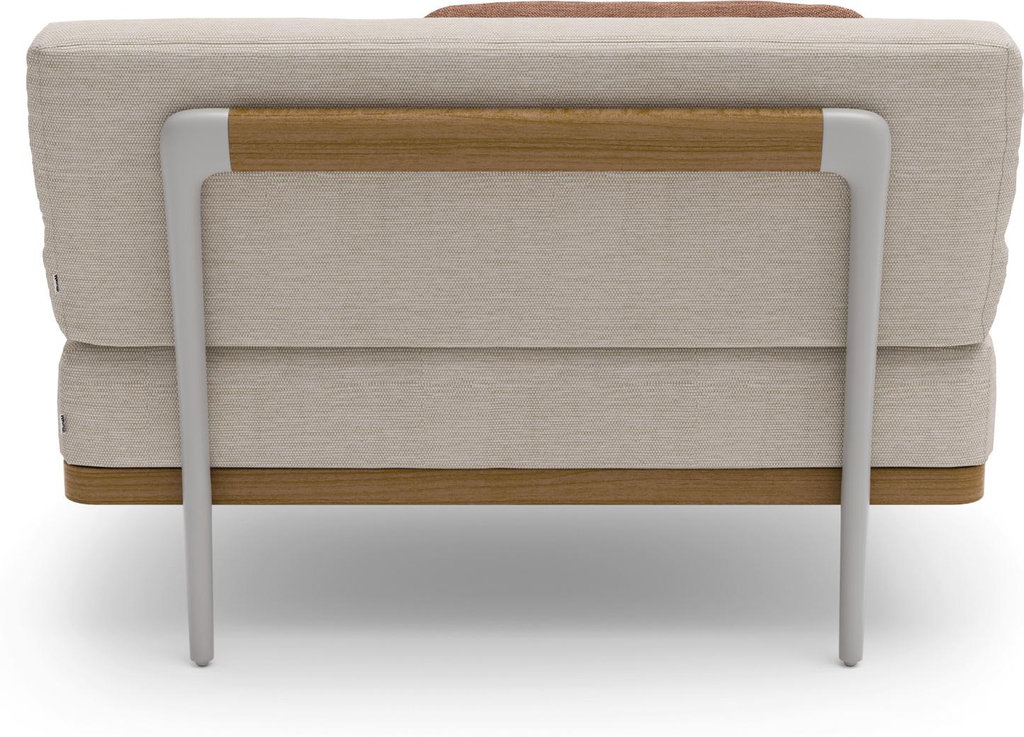 MNST1197 Большое среднее сиденье кремень teak Manutti Flex - Вид №1