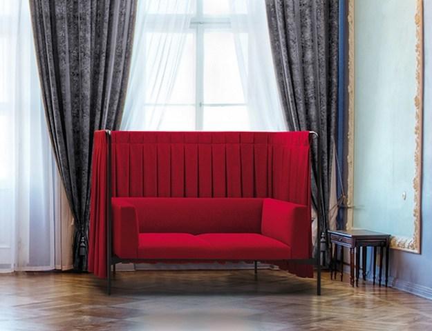 Caimi Brevetti 2-х местный тканевый диван с высокой спинкой Snowsound extra sun-id-1505372 - Вид №2