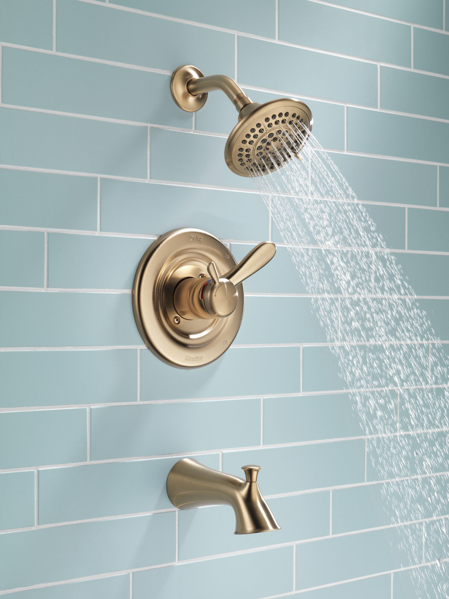 T17438-CZ Для ванны и душа Monitor® 17 Series Delta Faucet Lahara Шампанское бронза  - Вид №6