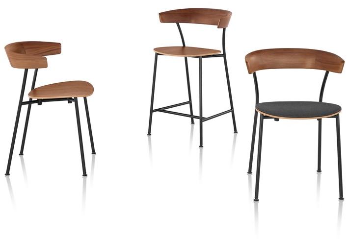 Herman Miller Деревянный табурет со встроенной подушкой Leeway sun-id-1456762 - Вид №8