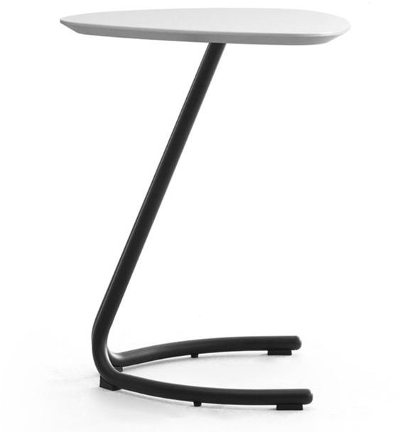 Leyform Треугольный лакированный высокий журнальный столик из стали и мдф  1614  - Вид №1