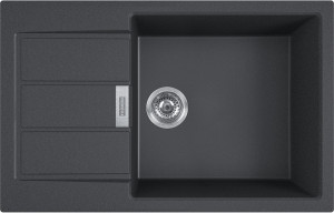 143.0628.368 Good, тектонайт, мойка s2d 611-78 xl/435, оникс, вентиль-автомат, монтаж сверху Franke