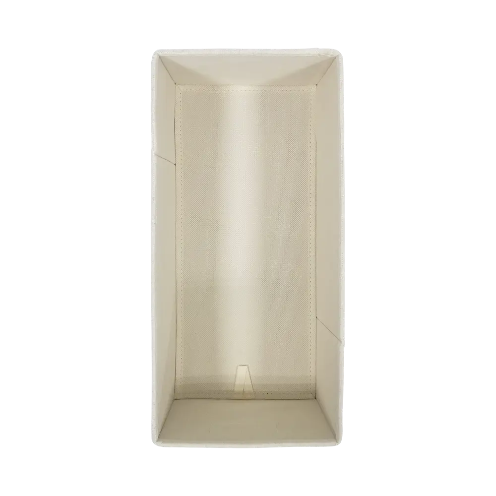 Коробка для хранения без крышки KONSENSA 17.5x38.5x16 см полиэстер цвет белый STLM-2121095 - Вид №1