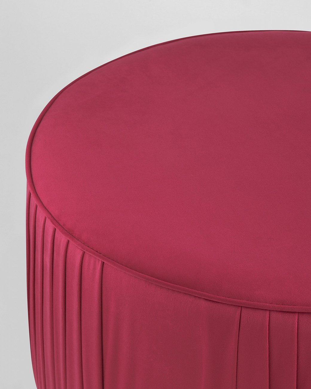Пуфик круглый фиолетовый велюровый большой "Мира" STOOL GROUP  00-3958864 Фиолетовый  - Вид №3