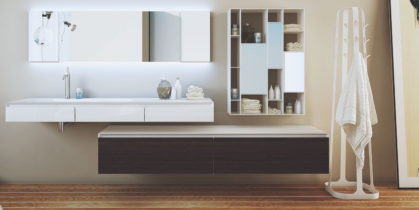 Moma Design Тумба подвесная с 2 ящиками 1800 Evoline Emotion2 350 венге EVD209183WE - Вид №2