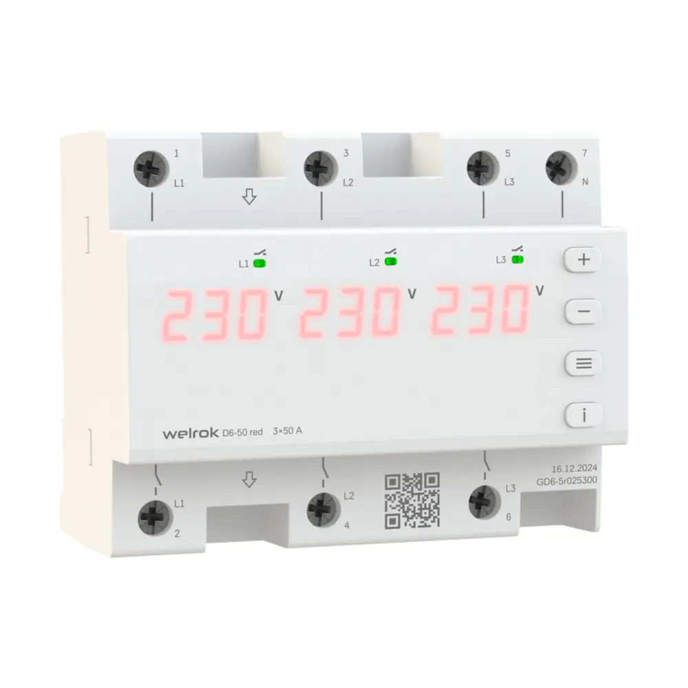 Реле напряжения Welrok D6-63 STLM-2042174 - Вид №1