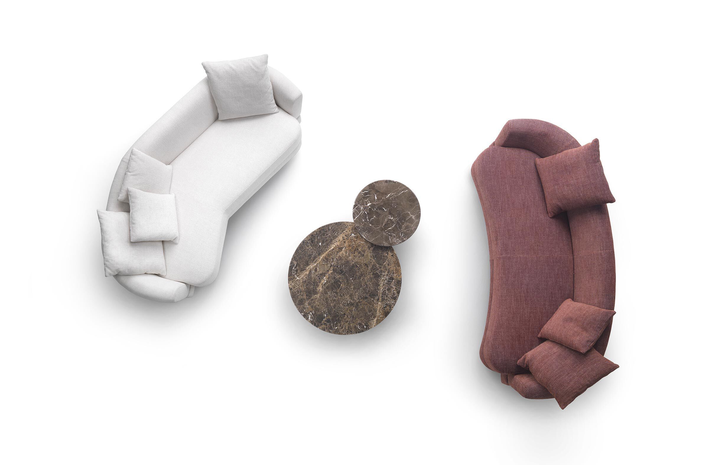 3-местный угловой диван из ткани Marelli JEFF ARCH-00124234 - Вид №2