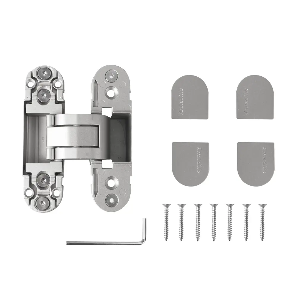 Скрытая петля дверная U3D2000 110x30x32 мм ЦАМ цвет хром ARMADILLO STLM-2061576 - Вид №2