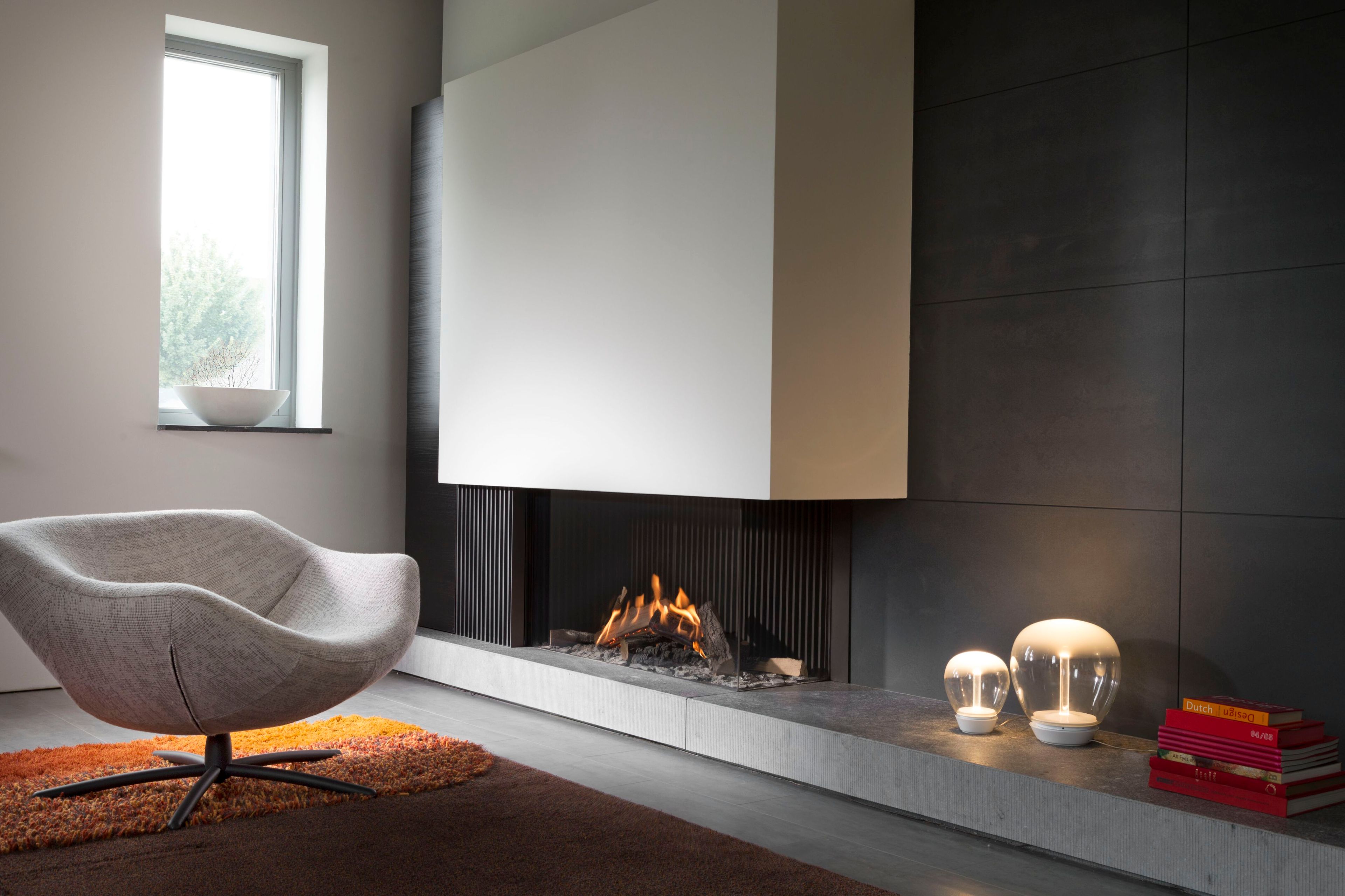 Настенный газовый угловой камин KALFIRE GP110/55C ARCH-00121610 - Вид №2