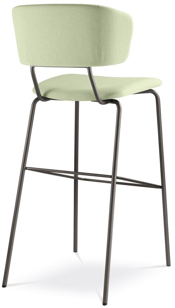 LD Seating Высокий табурет из ткани со спинкой и подставкой для ног Flexi chair Flexi 122-n1 - Вид №5