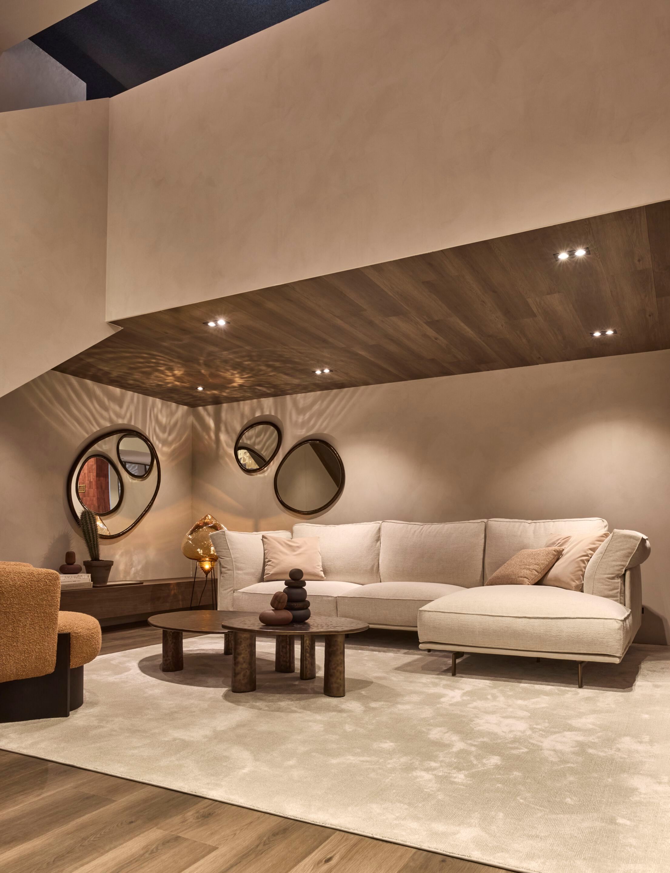 Модульный тканевый диван с полуостровом Linteloo CAPRI ARCH-00097970 - Вид №3