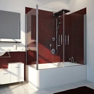 Шторка на ванну 90-100x100-110 GV-603B GUTEWETTER LUX PART