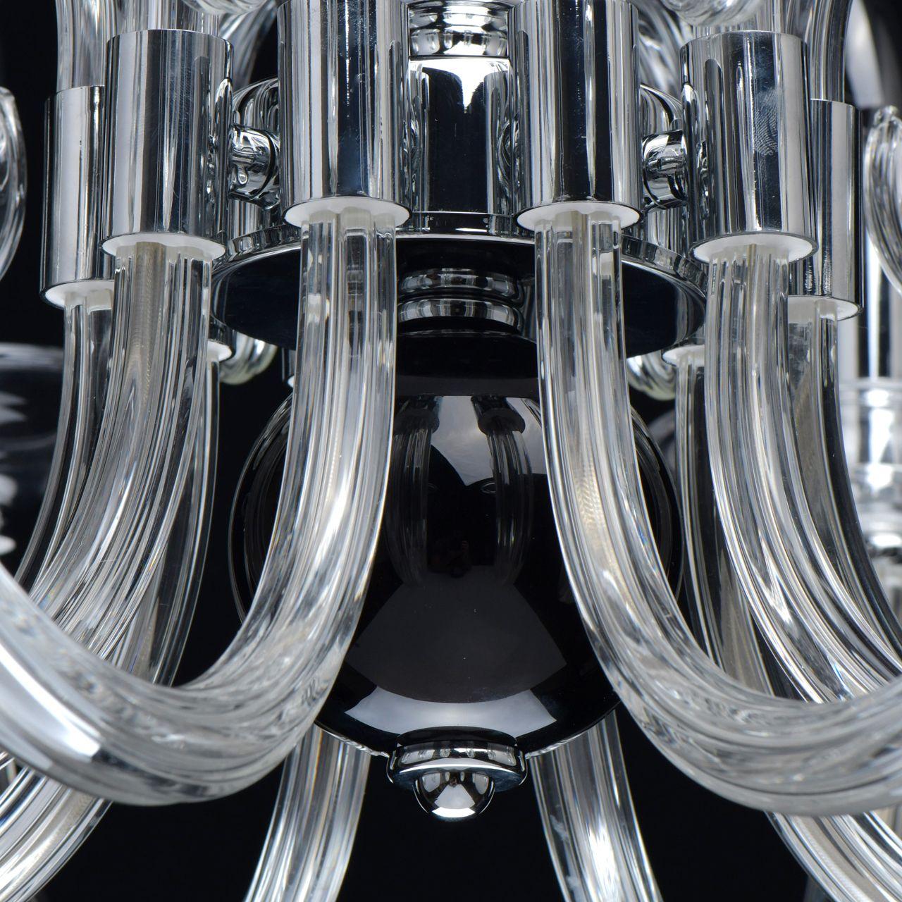 Подвесная люстра MW-Light Элла 483014210 MW-LIGHT ДИЗАЙНЕРСКИЕ, ЭЛЛА 279667 Хром  - Вид №1