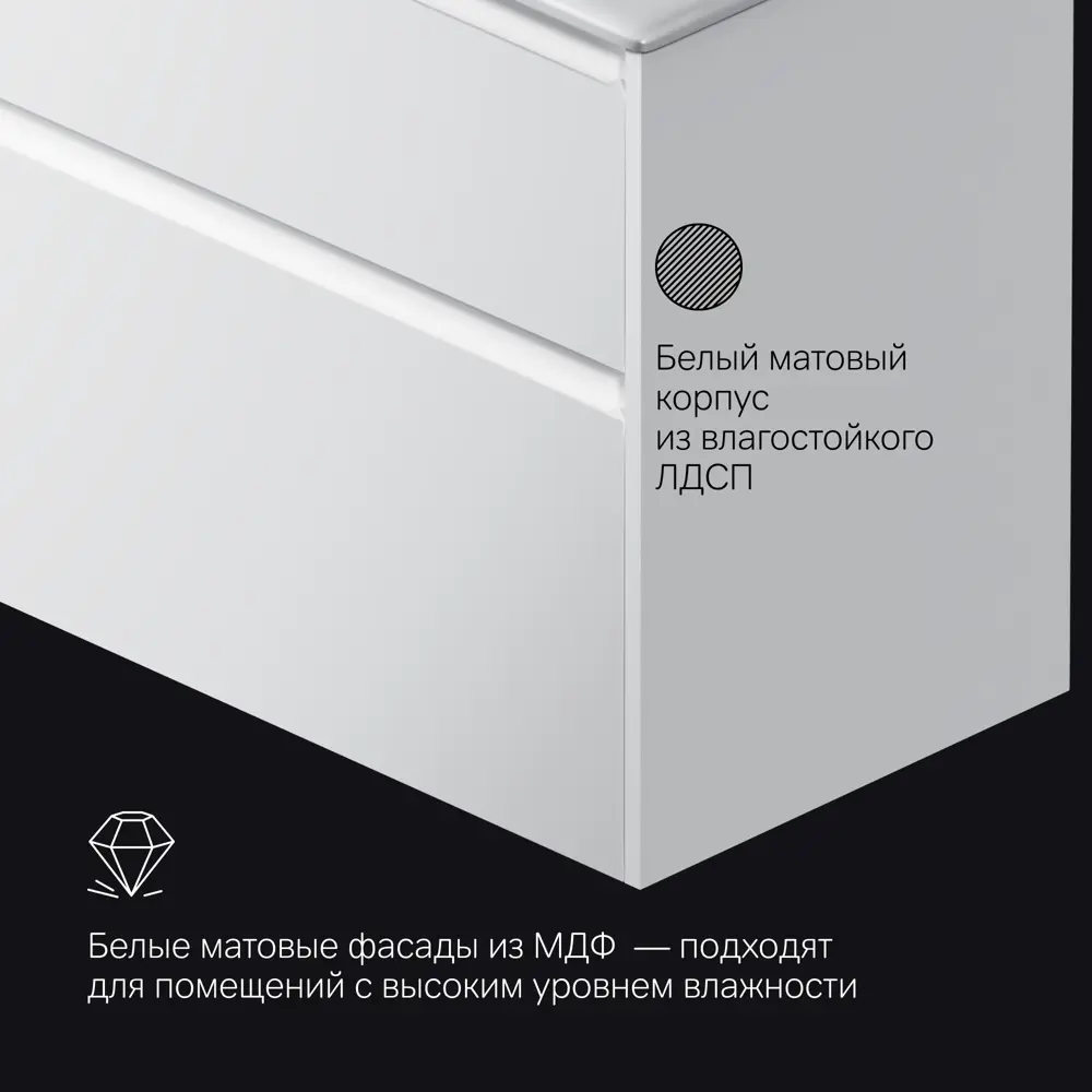 Тумба AM.PM Flash для раковины — компактное решение для ванной 89394620 STLM-1522839 - Вид №2