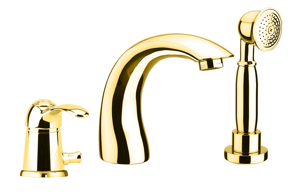 47OO5105 Смеситель на борт ванны , золото Fiore JAFAR  - Вид №1