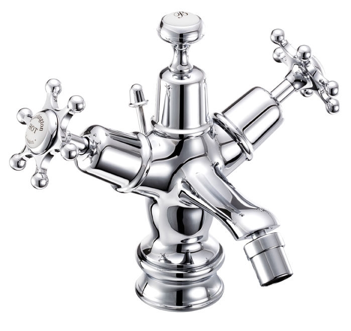 Смеситель для биде на 1 отверстие Regent, с донным клапаном [BIR13] Regent Burlington T15-QT, T3, T4B - Вид №1