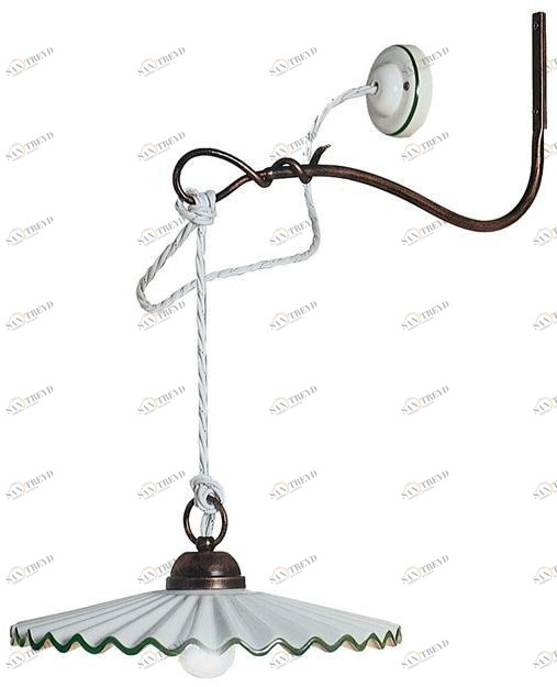 FERROLUCE Керамический патрон с фиксированным кронштейном L'aquila C661