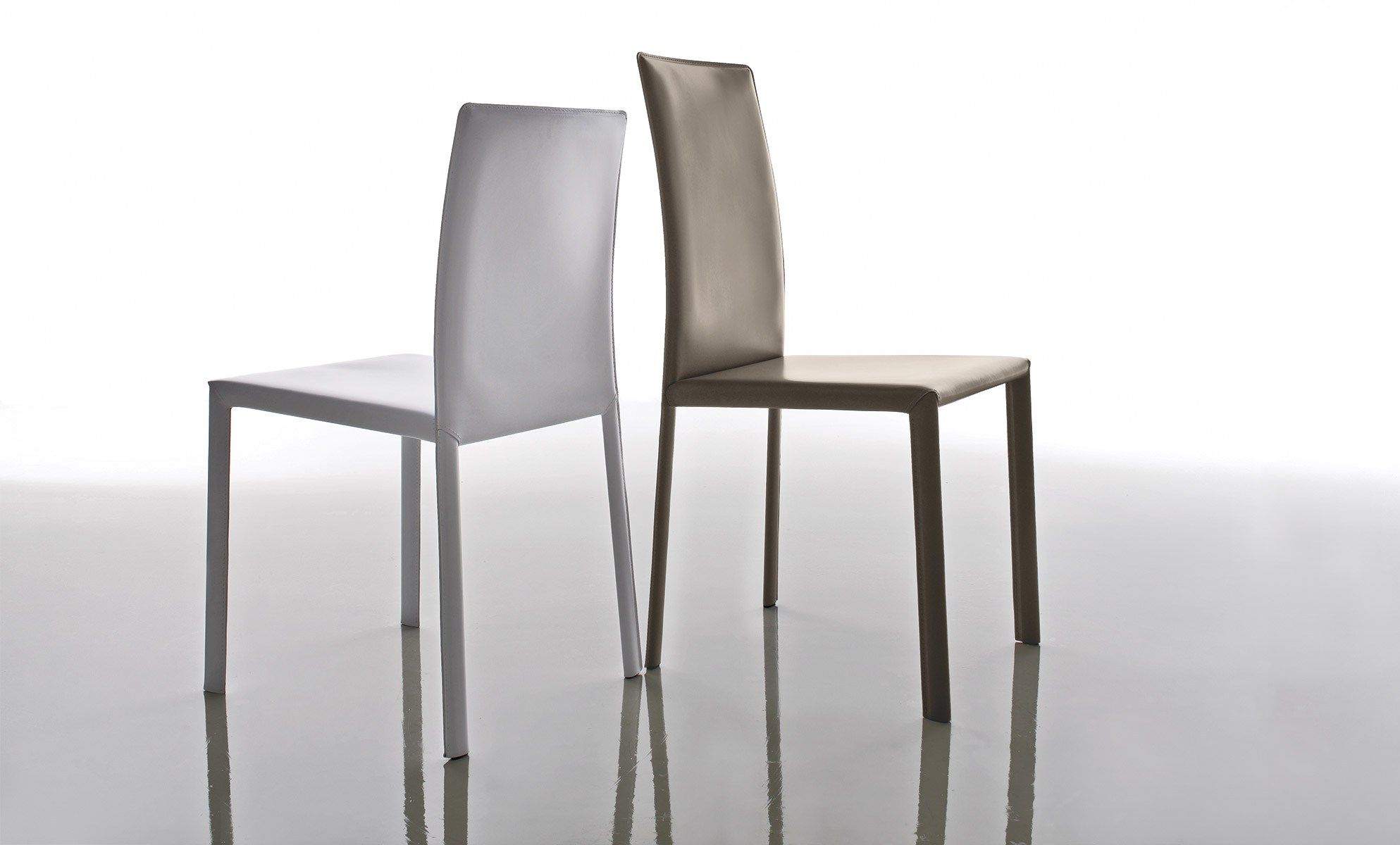 Восстановленный кожаный мягкий стул Pointhouse PAOLA ARCH-00003904 - Вид №1