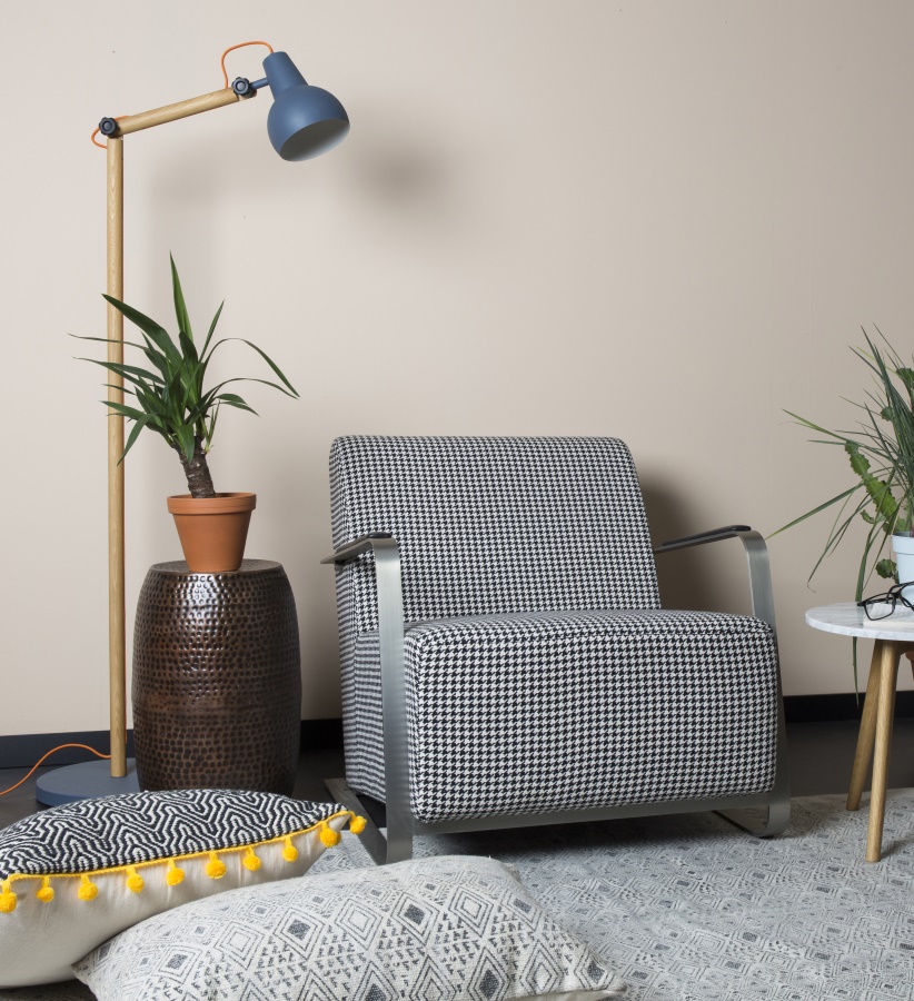 Кресло Adwin черно-белое Zuiver 3003003 - Вид №1