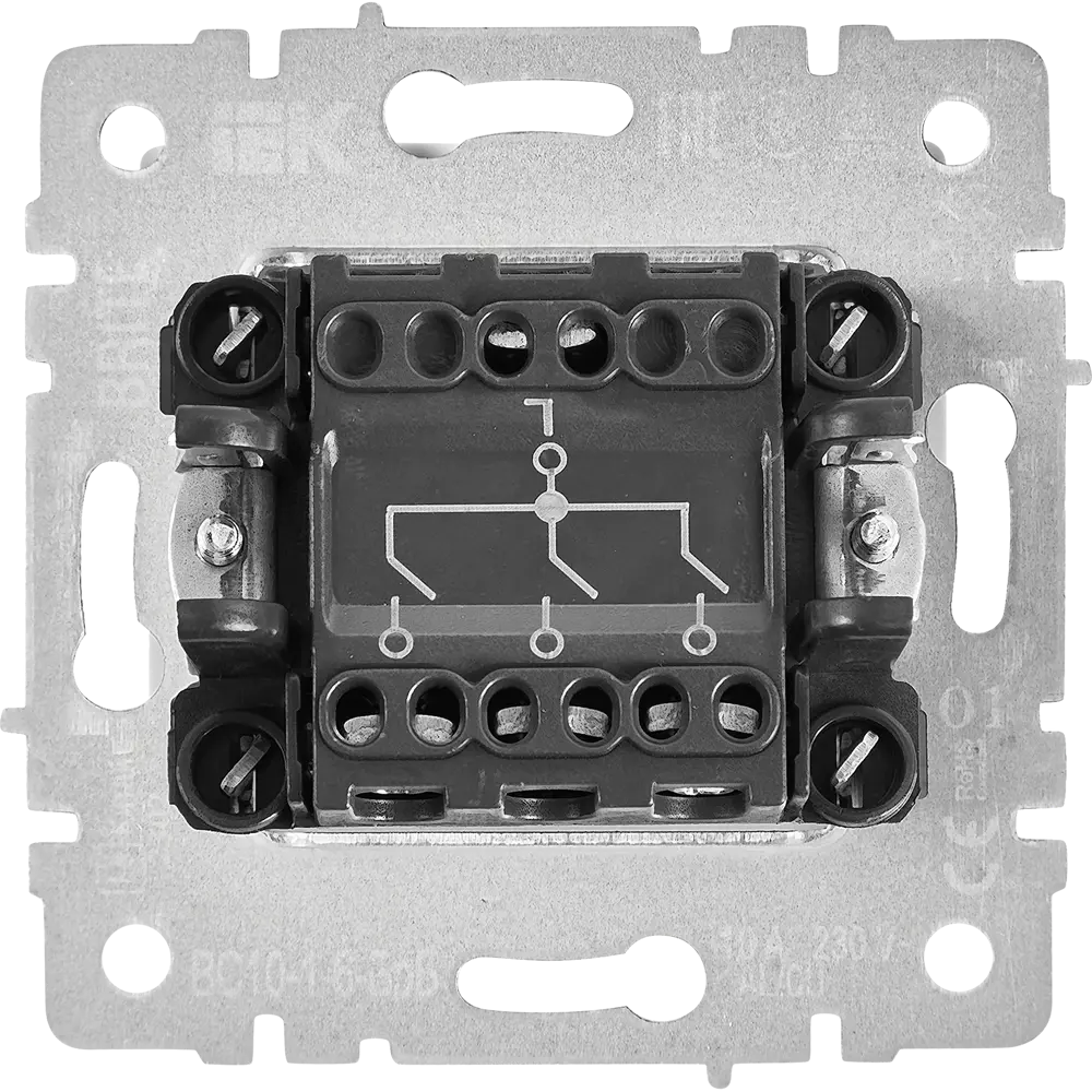 Выключатель IEK Brite трехклавишный матовый черный для современного интерьера 87761712 STLM-1102765 - Вид №2