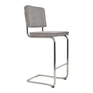 Стул барный Ridge Kink Rib светло-серый