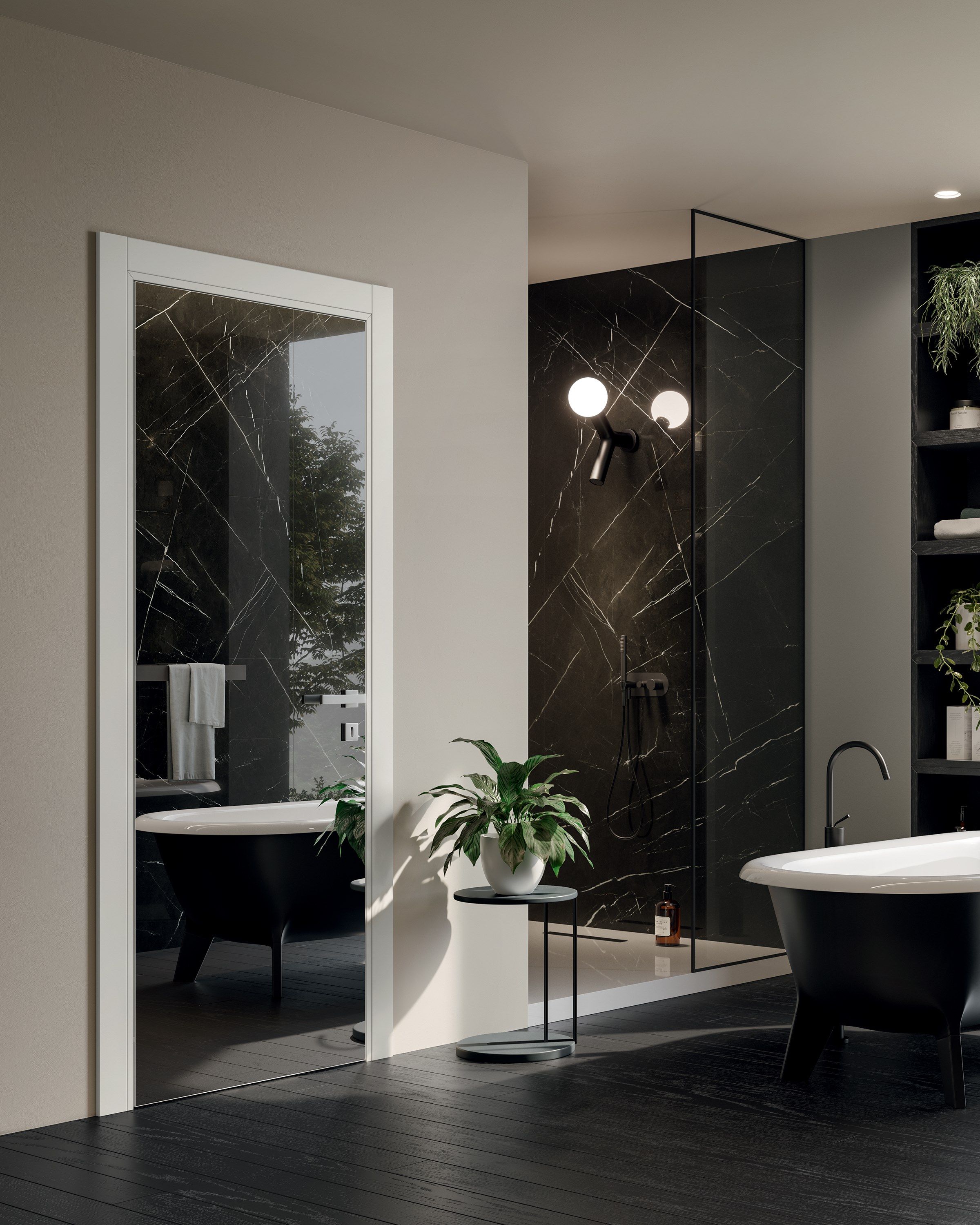 Классический стиль пантограф лаковая распашная дверь GAROFOLI Miraquadra ARCH-00093586 - Вид №7