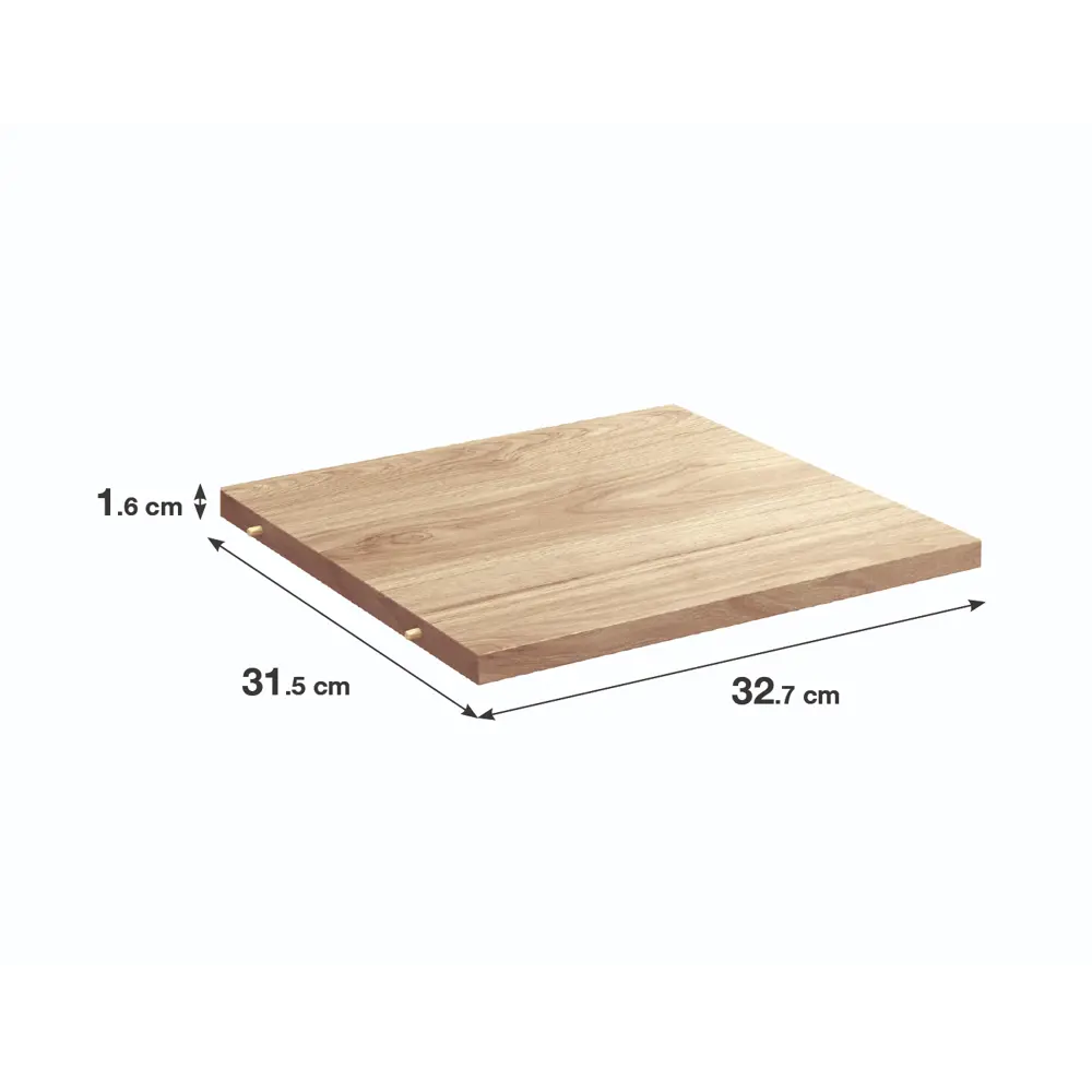 Полка для стеллажа KONSENSA Руан 32.7x31.5 см ЛДСП цвет дуб STLM-2071318 - Вид №2