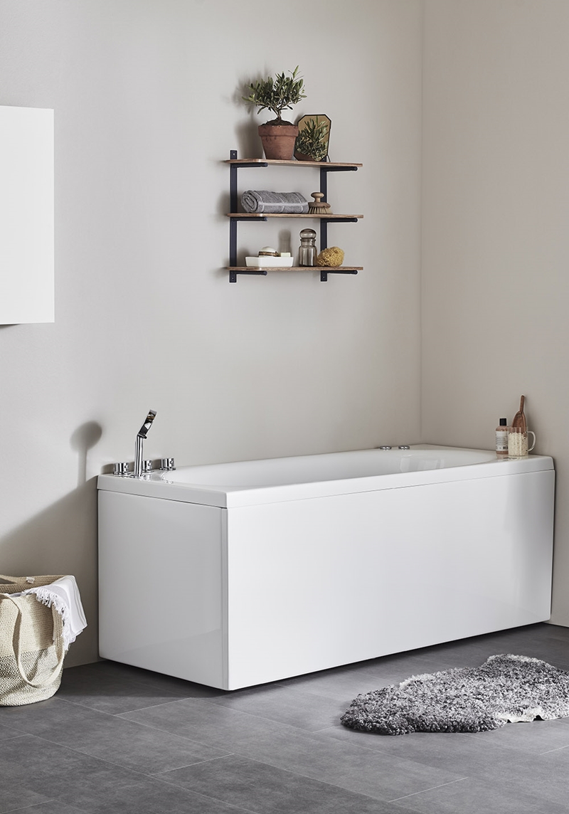 117 Массажная Ванна Relounge 160 Gold Left + Mixed  Noro  Белый  - Вид №1