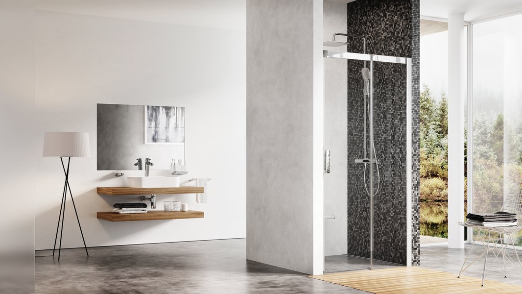 MSD2-100 L блестящая+транспарент Ravak 0WLA0C00Z1 - Вид №1