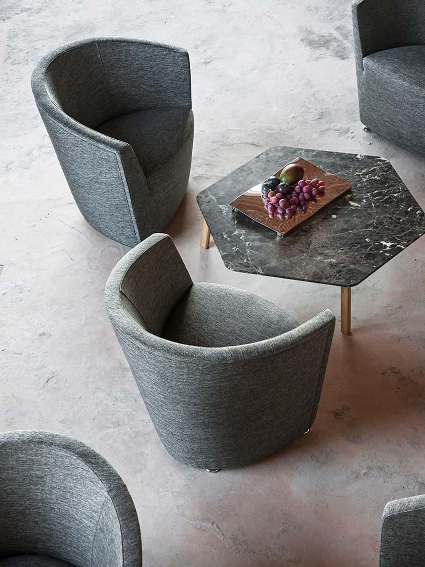 Tacchini Кресло из ткани с подлокотниками Parentesi sun-id-1455838 - Вид №3