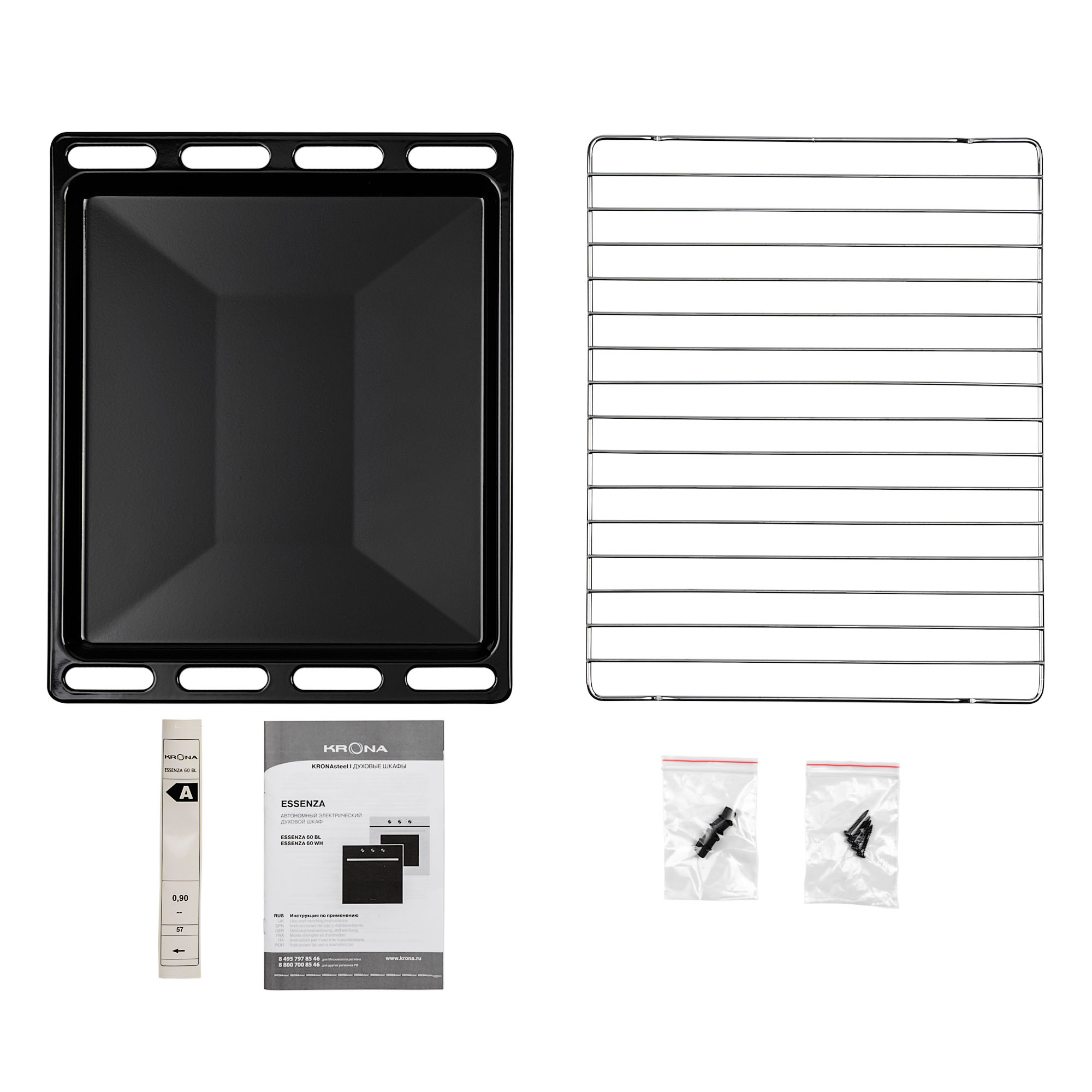 9014951 Электрический духовой шкаф KRONA ESSENZA 60 BL G2 черный KRONA1 STDN-0028247 - Вид №9