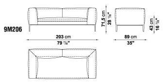B&B Italia Кожаный диван Michel sun-id-1350955 - Вид №2