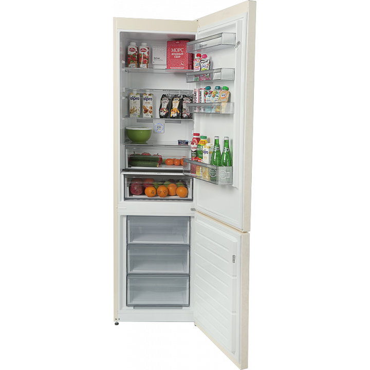 9245493 Холодильник с морозильником   Schaub Lorenz SLU S379X4E бежевый STDN-0092258 - Вид №3