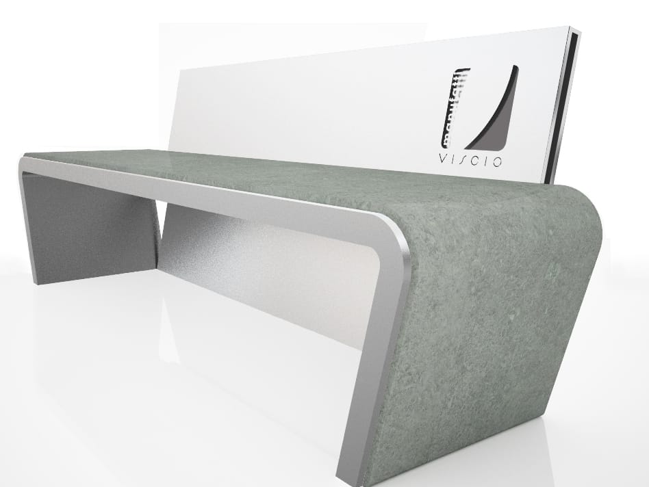 Стальная скамья со спинкой Viscio Urban Design Fio' ARCH-00058666 - Вид №1
