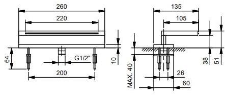 ABOUTWATER Смеситель для ванны Waterfall с ручным душем Ak/25 Fantini Rubinetti sun-id-1402729 - Вид №7