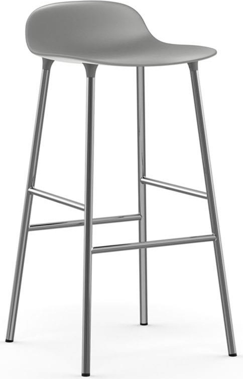603163 Барный стул 75 см Серый хром Normann Copenhagen Form