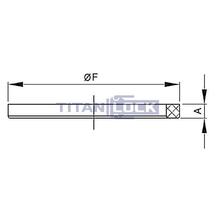 Уплотнение для молочных муфт DIN 11851 DN80 силикон (синий) TL80SIL-D TITAN LOCK  - Вид №1