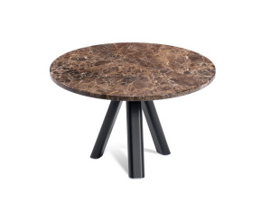 Круглый мраморный журнальный столик с 3 ножками