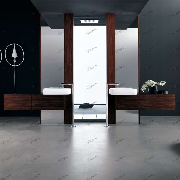 Комбинация ванной комнаты KU 54 в отделке Ring 64 MillTek / 85 Palissandro MILLDUE KUBIK KUBIK54