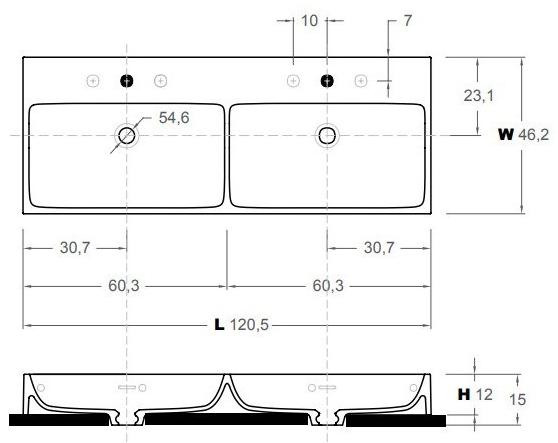 Подвесная раковина настенная овальная Inbani  белая sun-id-1386206 - Вид №4
