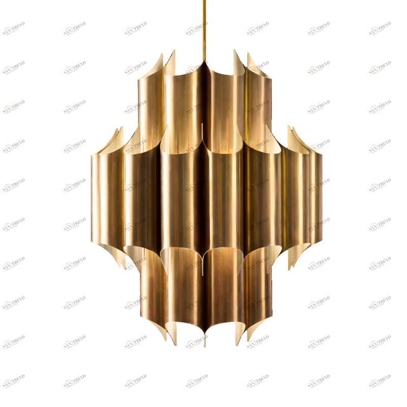 Подвесной светильник Cathedral 5 от Delight Collection KM0847P-5 DELIGHT COLLECTION ДИЗАЙНЕРСКИЕ 243900 Латунь 