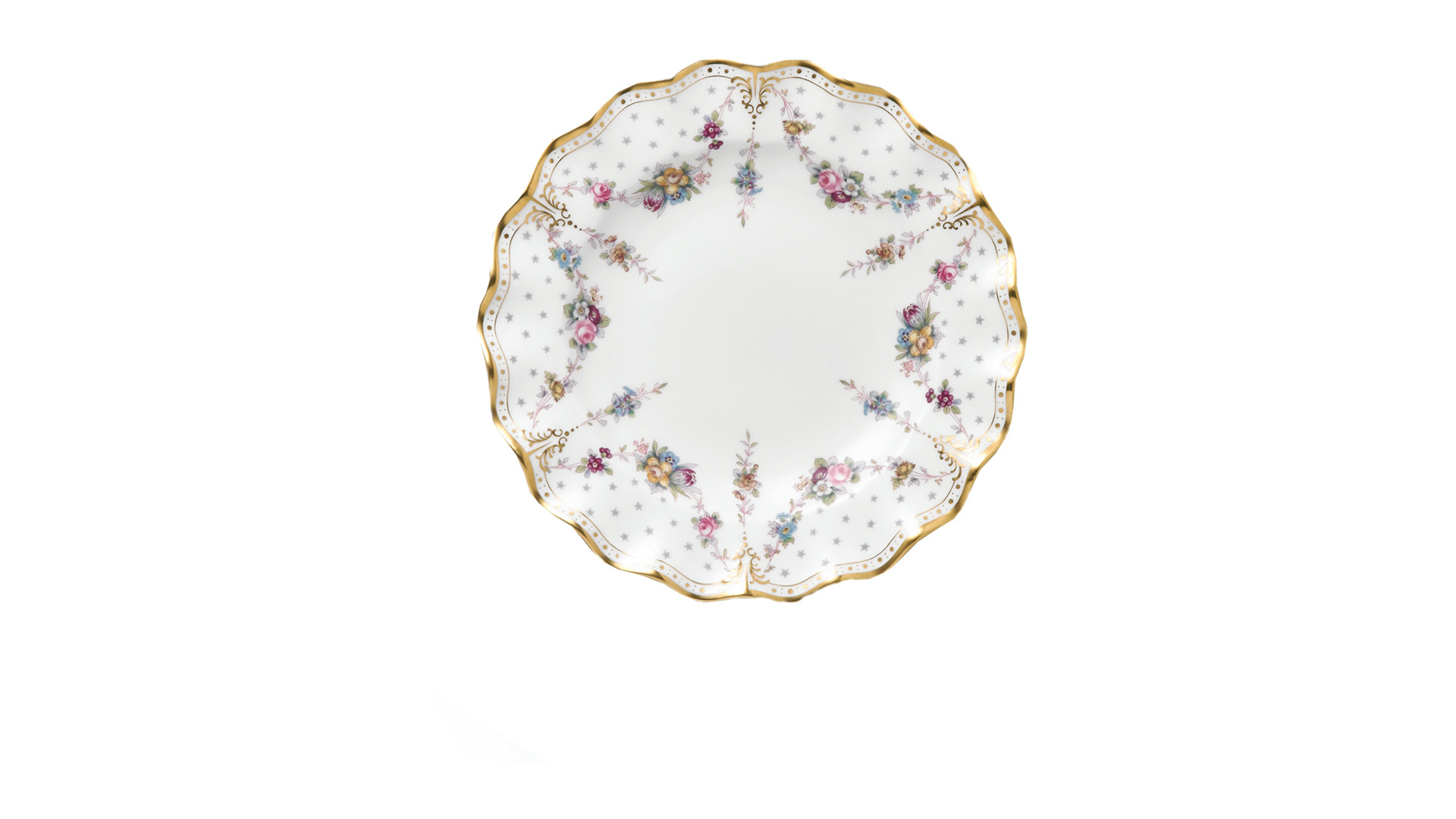 10676169 Royal Crown Derby Сервиз столовый Royal Crown Derby Роял Антуанетта на 6 персон 22 предмета, фарфор Фарфор костяной  - Вид №4