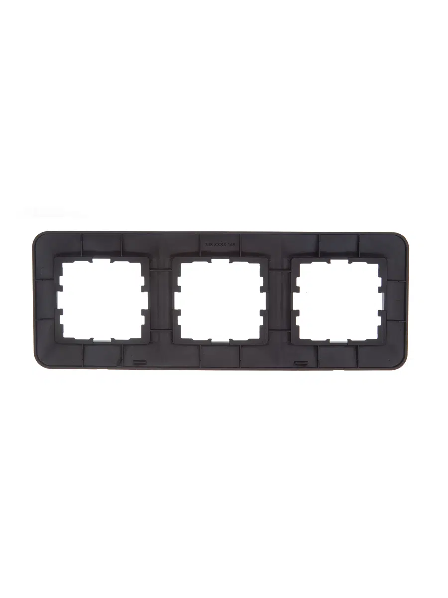 ASTI Рамка 3-ая горизонтальная б/вст чёрный бархат LEZARD 7081-4200-148 - Вид №1