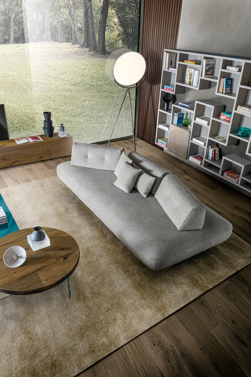 Модульный тканевый диван с полуостровом Lago SAND - 1136 ARCH-00121716 - Вид №1