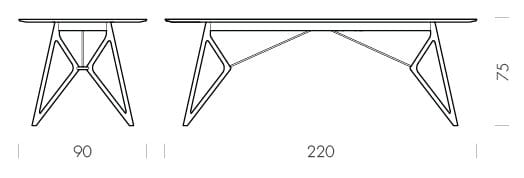 Прямоугольный обеденный стол Gazzda TINK ARCH-00054672 - Вид №23