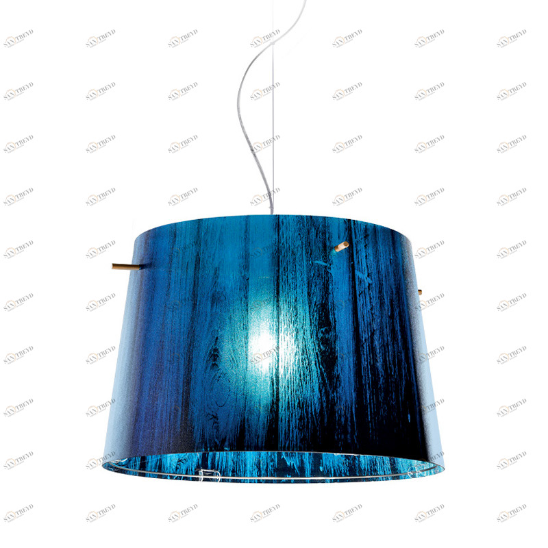 Подвесной светильник Woody Blue от Slamp WOO77SOS0000B_000 SLAMP ДИЗАЙНЕРСКИЕ 243576 Синий 